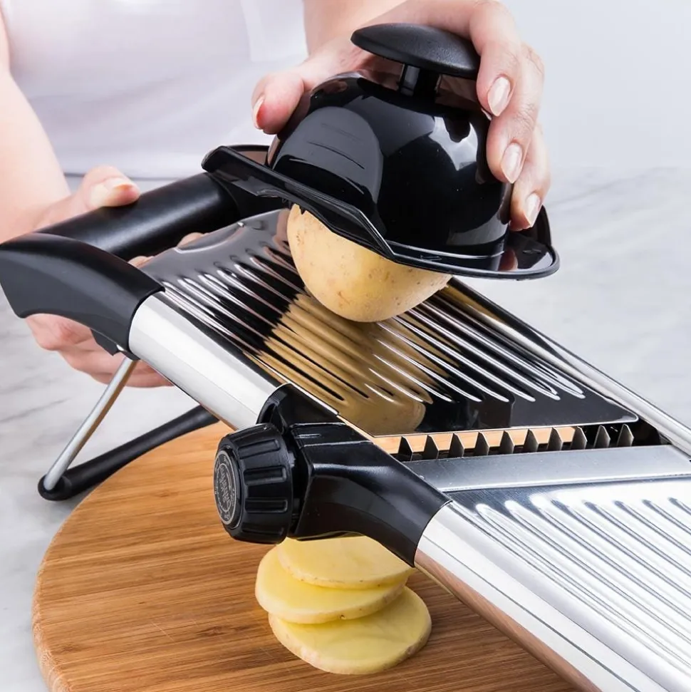 KSP Express 'All-In-1' Mandoline Slicer (Black/Stainless Steel)