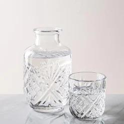 KSP Exquisite Bedside Water Carafe with Glass (560mL)