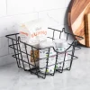 KSP Farmhouse 2-Tier Wire Hanging Basket (Black) 25 x 18.5 x 46 cm