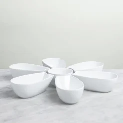 KSP Flora Porcelain Chip & Dip (White)