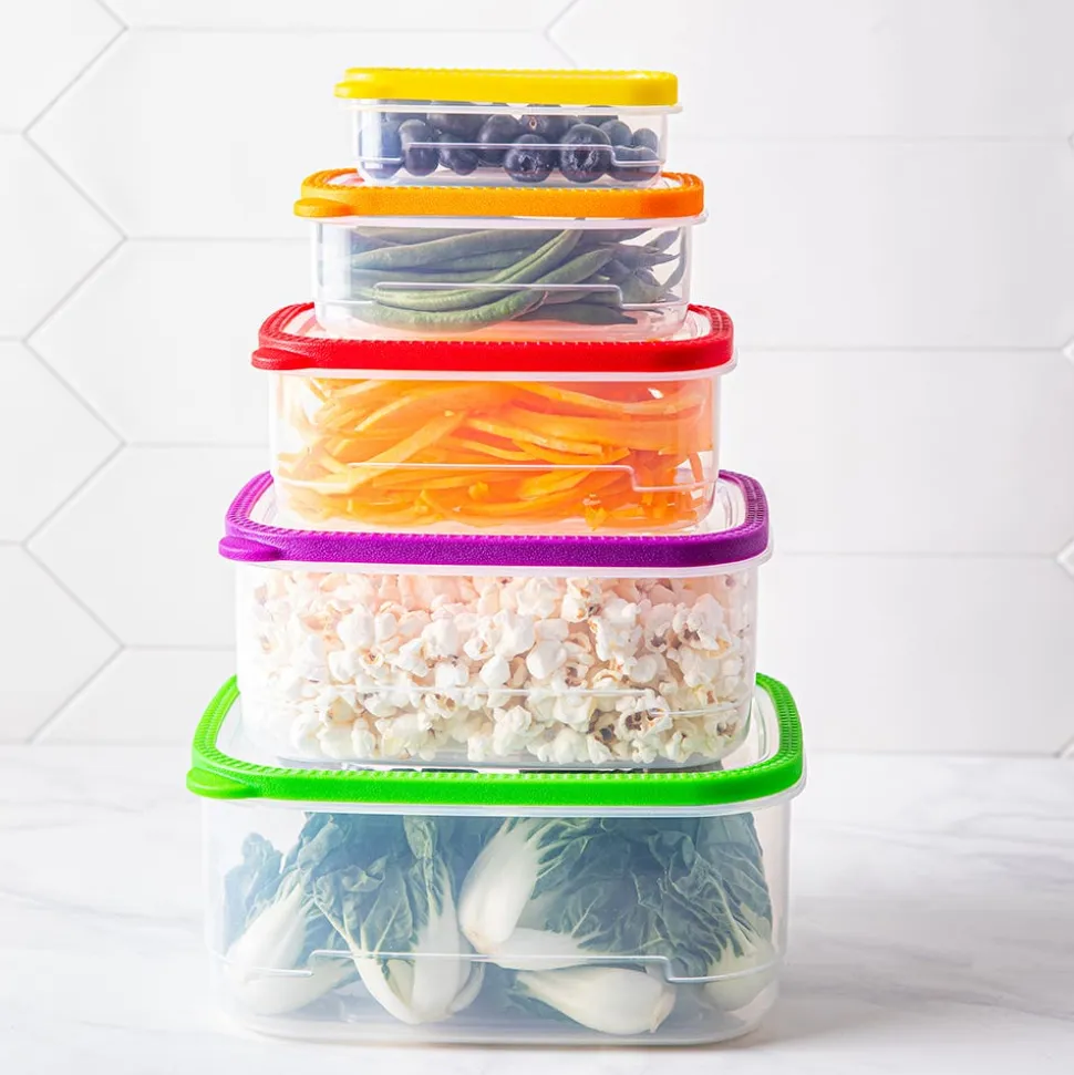 KSP Fresh Seal Rectangle Storage Container Combo Set of 10