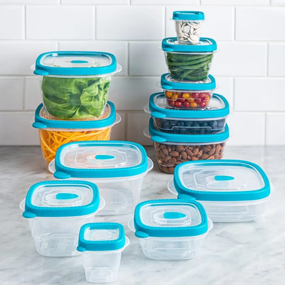 KSP Fresh Seal Storage Container Combo - Set of 24 (Blue)