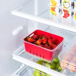KSP Fridgestor Berry Keeper Basket (Red) 6.7x8.7x4