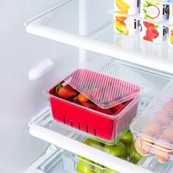 KSP Fridgestor Berry Keeper Basket (Red) 6.7x8.7x4