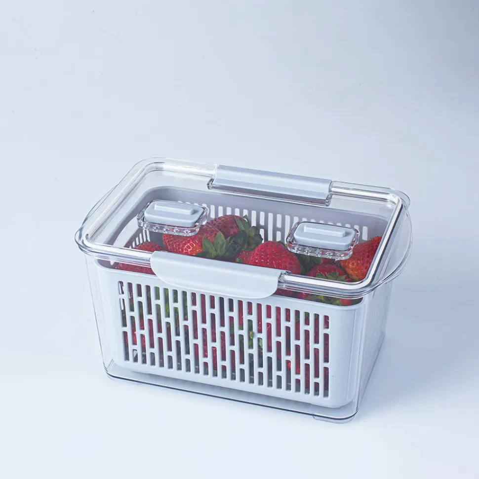 KSP Fridgestor Produce Keeper - Set of 3 (Grey)