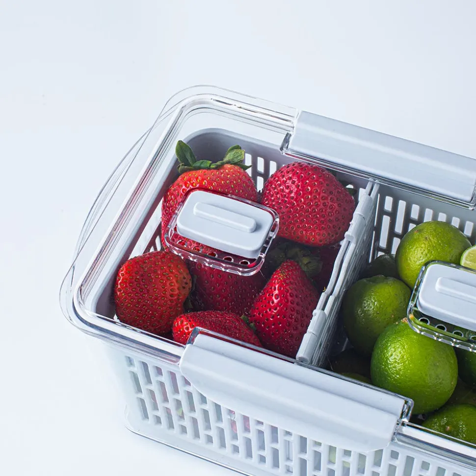 KSP Fridgestor Produce Keeper - Set of 3 (Grey)