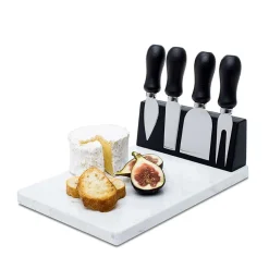 KSP Fromage Cheese Board with Tools - Set of 5 (Black)