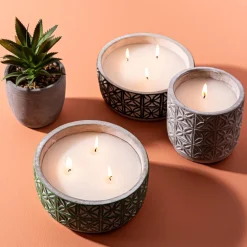KSP Gardenia Citronella Candle 11cm dia. x 11cm (Black)