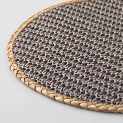 KSP Gather & Dine Beachside Water Hyacinth Placemat (Grey)