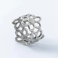 KSP Gather & Dine 'Bloom' Napkin Ring (Nickel)