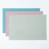 KSP Gather & Dine Bordered Vinyl Placemat (Soft Pink)