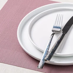 KSP Gather & Dine Bordered Vinyl Placemat (Soft Pink)