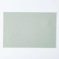KSP Gather & Dine Bordered Vinyl Placemat (Mint Sage)