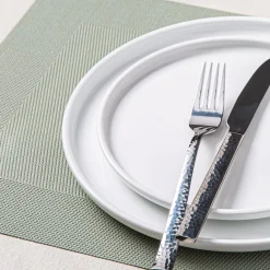 KSP Gather & Dine Bordered Vinyl Placemat (Mint Sage)