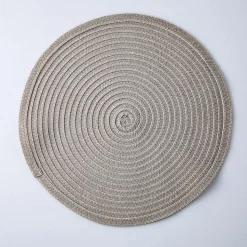 KSP Gather & Dine Cirque Woven Vinyl Placemat (Natural)