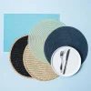 KSP Gather & Dine Cirque Woven Vinyl Placemat (Champagne)