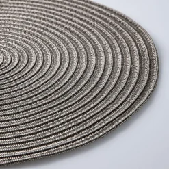 KSP Gather & Dine Cirque Woven Vinyl Placemat (Champagne)