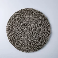 KSP Gather & Dine Graceful Woven Polyrattan Placemat (Grey)