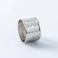KSP Gather & Dine 'Hammered Duo' Napkin Ring (Nickel)