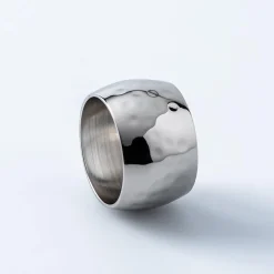 KSP Gather & Dine 'Hammered' Napkin Ring (Nickel)