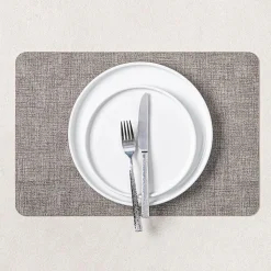 KSP Gather & Dine Luxe Leather Pvc Placemat (Grey)