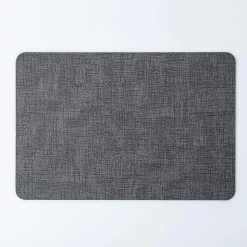 KSP Gather & Dine Luxe Leather Pvc Placemat (Dark Grey)
