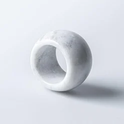 KSP Gather & Dine Marble Napkin Ring (White)