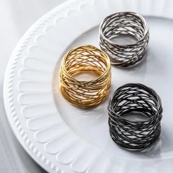 KSP Gather & Dine 'Nest' Napkin Ring (Nickel)
