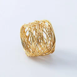 KSP Gather & Dine 'Nest' Napkin Ring (Gold)