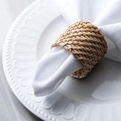 KSP Gather & Dine 'Rattan Look' Napkin Ring (Natural)