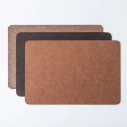KSP Gather & Dine Supreme Leather Pvc Placemat (Land Grey)