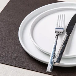 KSP Gather & Dine Supreme Leather Pvc Placemat (Dark Brown)