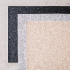 KSP Gather & Dine Textura Luxe Reversible Vinyl Placemat (Silver)
