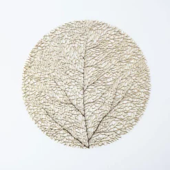 KSP Gather & Dine Tree Cut-Out Vinyl Placemat (Champagne Gold)