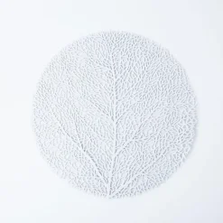 KSP Gather & Dine Tree Cut-Out Vinyl Placemat (Silver)