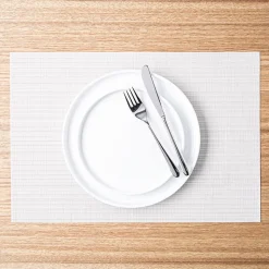 KSP Gather & Dine Vega Vinyl Placemat (Silver)