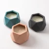 KSP Geode Citronella Candle Ceramic Pot 14 x 12.5 x 9.5 cm (Dark Grey)