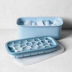 KSP Geode Ice Cube Tray Box with Scoop (Blue)