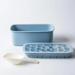 KSP Geode Ice Cube Tray Box with Scoop (Blue)