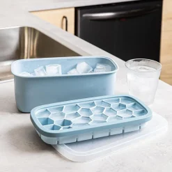 KSP Geode Ice Cube Tray Box with Scoop (Blue)