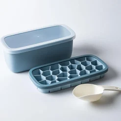 KSP Geode Ice Cube Tray Box with Scoop (Blue)