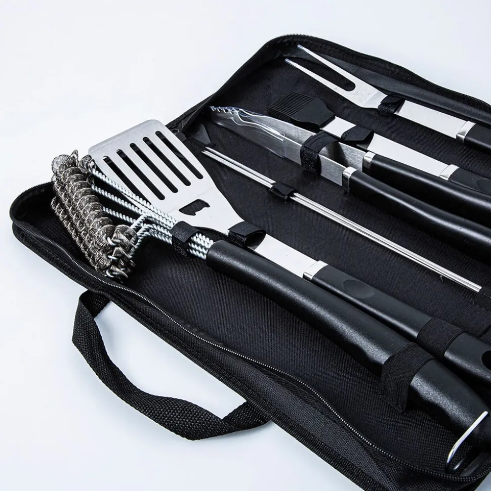 KSP Gourmet BBQ Tools with Zippered Case - Set of 10