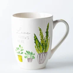 KSP Graphic 'Cactus' Mug - Set of 4