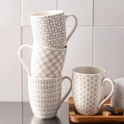 KSP Graphic 'Echo' Bullet Mug (White/Silver)