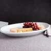 KSP Halo Porcelain Oval Platter (White)