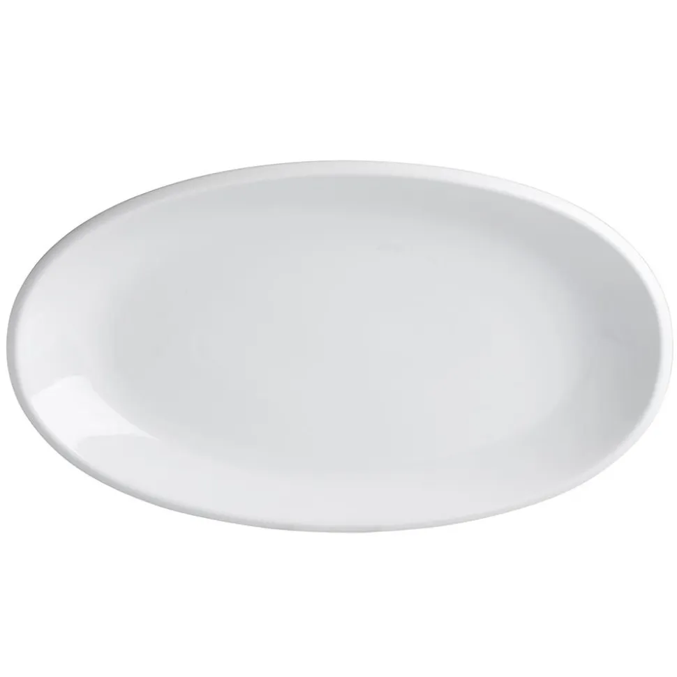 KSP Halo Porcelain Oval Platter (White)