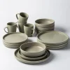 KSP Hans Stoneware Dinnerware - Set of 16 (Green)