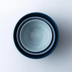KSP Heirloom 'Faceted' Mixing Bowl - Set of 3 (Blue)
