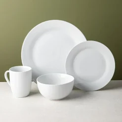 KSP Heirloom Porcelain Dinnerware - Set of 16 (White)