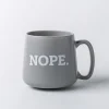 KSP Hug 'Nope.' Porcelain Mug 20oz./580ml (Grey)